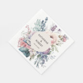Pastel Garden Blumenpapier Serviette (Ecke)