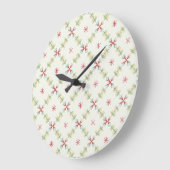 Pastel Garden Dance Große Wanduhr (Winkel)