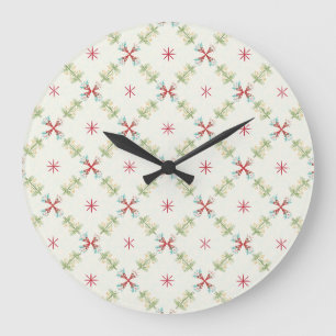Pastel Garden Dance Große Wanduhr