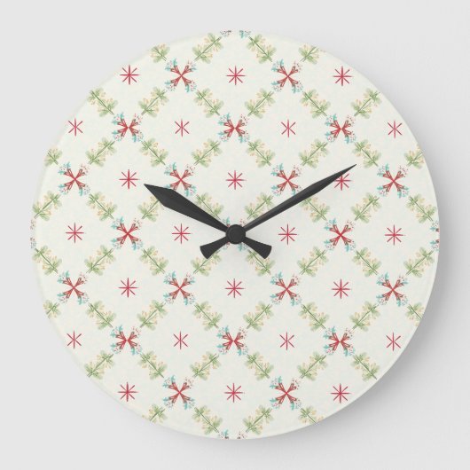Pastel Garden Dance Große Wanduhr (Vorderseite)