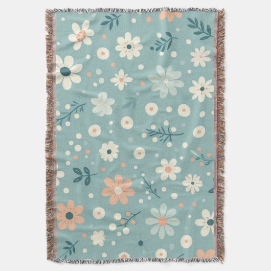 Pastel Garden Delight Decke (Vorderseite Vertikal)