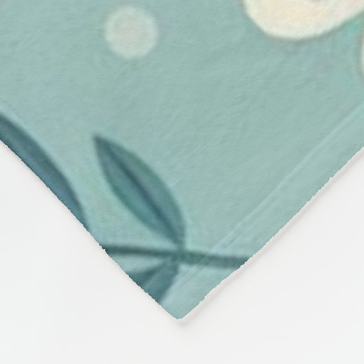 Pastel Garden Delight Fleecedecke (Ecke)