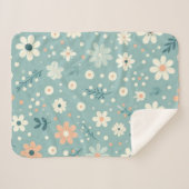 Pastel Garden Delight Sherpadecke (Vorderseite (Horizontal))