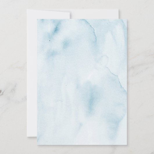 Pastel Garden Floral Einladung (Rückseite)