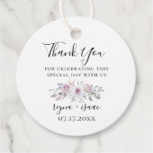 Pastel Garden Floral Wedding Vielen Dank Geschenkanhänger (Vorderseite)