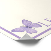 Pastel Garden Tee Party Tischset Poster (Ecke)