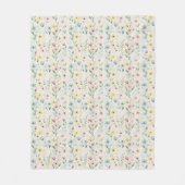 pastel garden watercolor florals fleecedecke (Vorderseite)