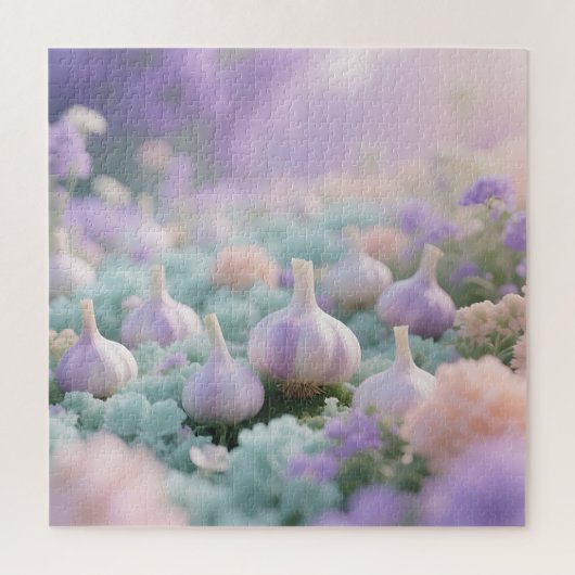 Pastel Garlic Garden Dreamscape Puzzle (Vertikal)