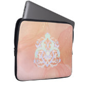 Pastel-Gartenflüstern – Erhebende Florale Laptopschutzhülle (Vorne Rechts)