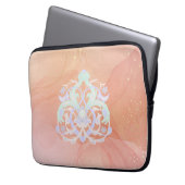 Pastel-Gartenflüstern – Erhebende Florale Laptopschutzhülle (Vorderseite Links)