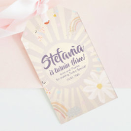 Pastel Geburtstagsmädchen Rosa Danke Geschenkanhänger