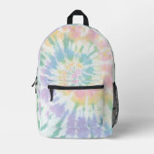 Pastel-Gefärbte Krawatte Bedruckter Rucksack (Vorderseite)