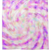 Pastel-Gefärbte Krawatte Duschvorhang (Vorderseite)