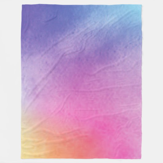 Pastel-gefärbte Krawatte Fleecedecke (Vorderseite)