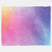 Pastel-gefärbte Krawatte Fleecedecke (Vorderseite (Horizontal))