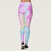 Pastel-Gefärbte Krawatte Leggings (Rückseite)