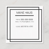 PASTEL-GEFÄRBTE KRAWATTE QUADRATISCHE VISITENKARTE (Rückseite)