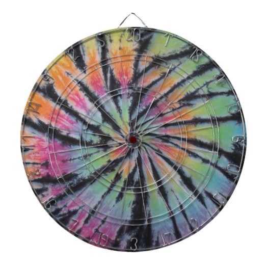 Pastel Gefärbte Krawatte Swirl Dartscheibe (vorne)