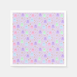 Pastel-Geist-Halloween-Papier-Servietten - Süßer G Serviette