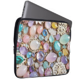 Pastel Gems And Jewels In Pinks & Purples Laptopschutzhülle (Vorne Rechts)