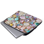 Pastel Gems And Jewels In Pinks & Purples Laptopschutzhülle (Vorne Knopf)