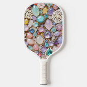 Pastel Gems And Jewels In Pinks & Purples Pickleball Schläger (Vorderseite)