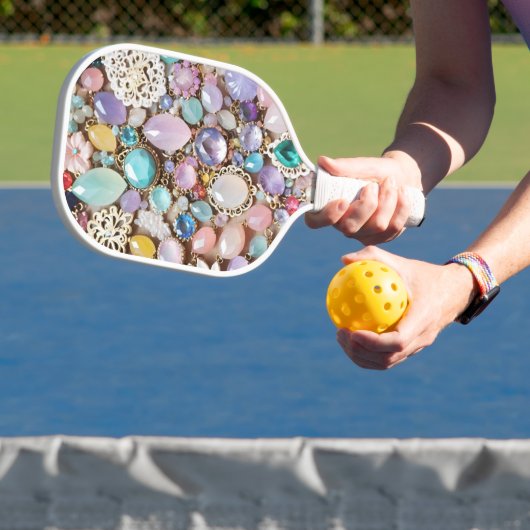 Pastel Gems And Jewels In Pinks & Purples Pickleball Schläger (InSitu)