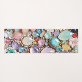 Pastel Gems And Jewels In Pinks & Purples Yogamatte (Rückseite (Horizontal))
