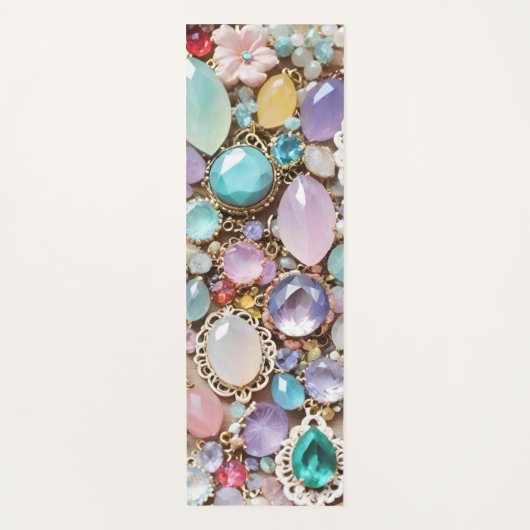 Pastel Gems And Jewels In Pinks & Purples Yogamatte (Vorderseite)