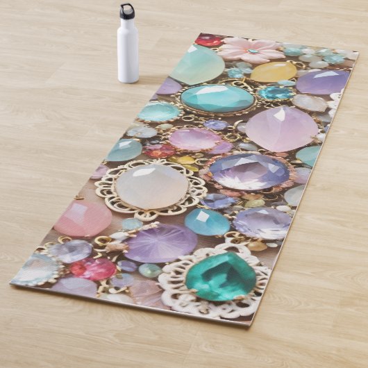 Pastel Gems And Jewels In Pinks & Purples Yogamatte (Beispiel)