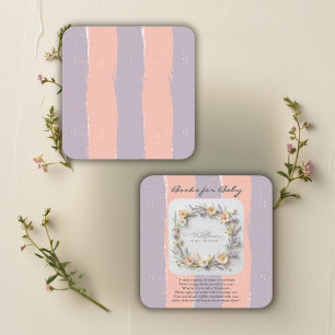 Pastel Gender Neutral Wildblume Babydusche Begleitkarte