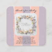 Pastel Gender Neutral Wildblume Babydusche Begleitkarte (Vorderseite)
