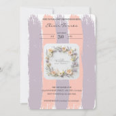 Pastel Gender Neutral Wildblume Babydusche Einladung (Vorderseite)