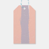 Pastel Gender Neutral Wildblume Babydusche Geschenkanhänger (Rückseite)