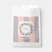 Pastel Gender Neutral Wildblume Babydusche Geschenktütchen (Vorderseite)