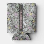 Pastel Geologie Rock Textur mit Namen Dosenkühler (Vorderseite)