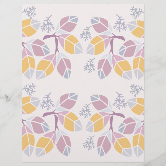 Pastel Geometric Leaf  (Vorderseite)