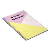 Pastel Geometric Notebook with Editable Text Notizblock (Rechte Seite)