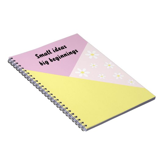 Pastel Geometric Notebook with Editable Text Notizblock (Rechte Seite)