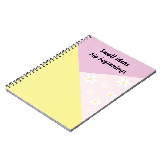 Pastel Geometric Notebook with Editable Text Notizblock (Linke Seite)