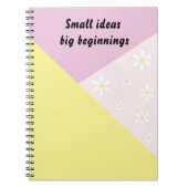 Pastel Geometric Notebook with Editable Text Notizblock (Vorderseite)