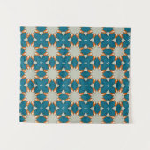 Pastel Geometric Pattern – Soft Abstract Color Wandteppich (Vorderseite (Horizontal))