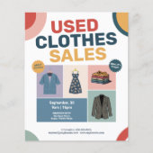 Pastel Geometric Patterns - Used Clothes Sales Flyer (Vorne)