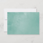 Pastel Geometric Peonies Floral Wedding RSVP (Rückseite)