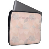 Pastel Geometric Pop | Blush Custom Laptop Sleeve (Vorne Rechts)