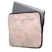 Pastel Geometric Pop | Blush Custom Laptop Sleeve (Vorderseite Links)