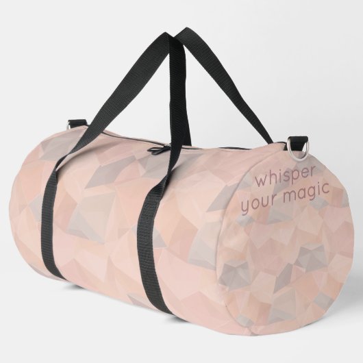 Pastel Geometric Pop | Blush Custom Large Duffle Bag (Linke Ecke)