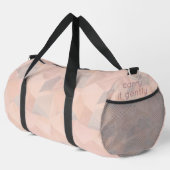 Pastel Geometric Pop | Blush Custom Large Duffle Bag (Rechte Ecke)