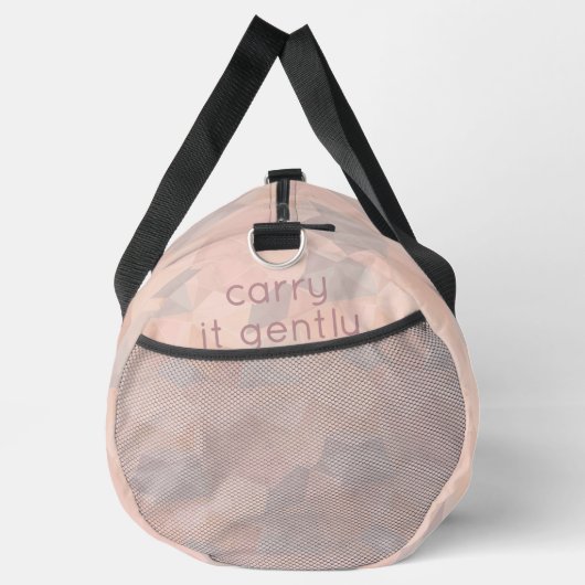 Pastel Geometric Pop | Blush Custom Large Duffle Bag (Rechts)