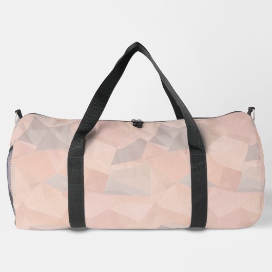Pastel Geometric Pop | Blush Custom Large Duffle Bag (Rückseite)